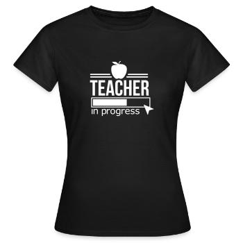 lehrer - Frauen T-Shirt - Schwarz - Vorne - AI Model Female 172 dark (172cm)