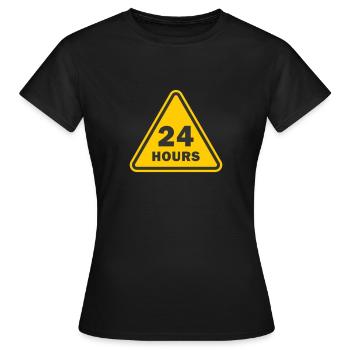 24 Stunden Service 24/7 - Frauen T-Shirt - Schwarz - Vorne - AI Model Female 172 dark (172cm)