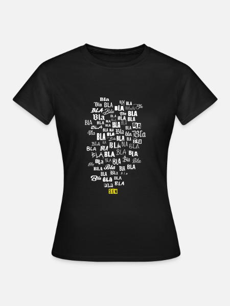 Bla Bla Blasen - Frauen T-Shirt - Schwarz