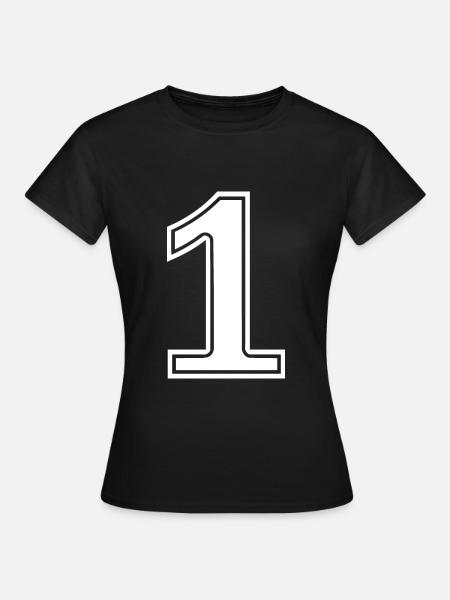 1 - Frauen T-Shirt - Schwarz
