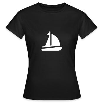 bateau à voile - T-shirt Femme - noir - Devant - AI Model Female 172 dark (172cm)