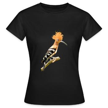 Wiedehopf am431 - Frauen T-Shirt - Schwarz - Vorne - AI Model Female 172 dark (172cm)