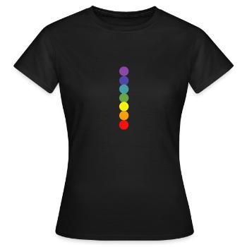 Chakra Healing - Frauen T-Shirt - Schwarz - Vorne - AI Model Female 172 dark (172cm)