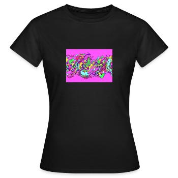 Vase - T-shirt Femme - noir - Devant - AI Model Female 172 dark (172cm)