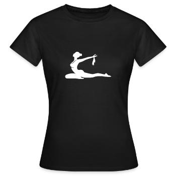Méditation et Yoga Expression de la puissance et de l’élégance - T-shirt Femme - noir - Devant - AI Model Female 172 dark (172cm)