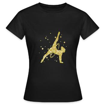 Kunstturnen - Frauen T-Shirt - Schwarz - Vorne - AI Model Female 172 dark (172cm)