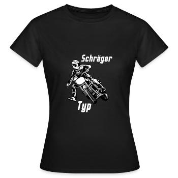 Schraeger type motorcycle - Women's T-Shirt - black - Front - AI Model Female 172 dark (172cm)