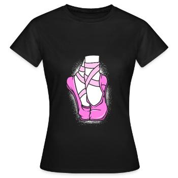 Ballet Ballet Dancer - Women's T-Shirt - black - Front - AI Model Female 172 dark (172cm)