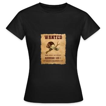 WANTED POSTER PAPIER CARGOL CATALA - T-shirt Femme - noir - Devant - AI Model Female 172 dark (172cm)