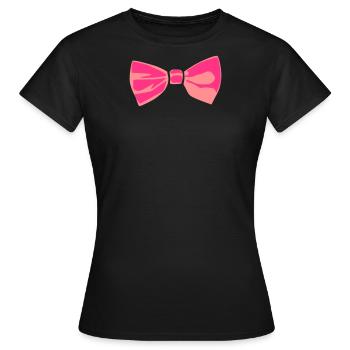 Fliege - Frauen T-Shirt - Schwarz - Vorne - AI Model Female 172 dark (172cm)