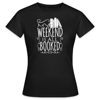 Lesen am Wochenende - Frauen T-Shirt - Schwarz - Vorne - AI Model Female 172 dark (172cm)
