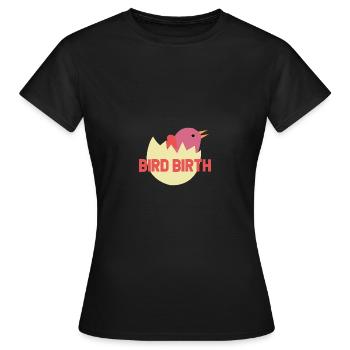Birth on egg - birth from the egg - Women's T-Shirt - black - Front - AI Model Female 172 dark (172cm)
