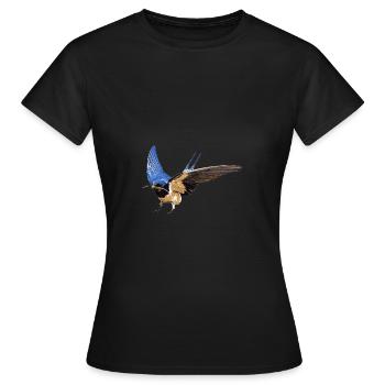 Smoky Swallow with stalk - Women's T-Shirt - black - Front - AI Model Female 172 dark (172cm)