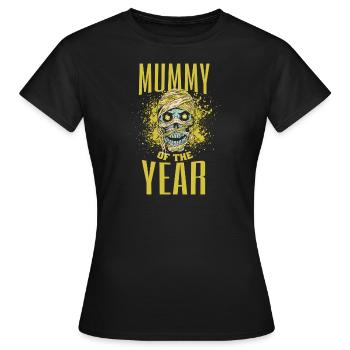 Halloween Mummy Of The Year Mama Mutter - Frauen T-Shirt - Schwarz - Vorne - AI Model Female 172 dark (172cm)