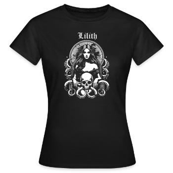 Lilith mythische Göttin. - Frauen T-Shirt - Schwarz - Vorne - AI Model Female 172 dark (172cm)