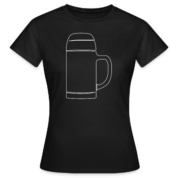 Maßkrug - Frauen T-Shirt - Schwarz - Vorne - AI Model Female 172 dark (172cm)