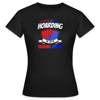 Trading Card Playing Card Card Game Gift - Women's T-Shirt - black - Front - AI Model Female 172 dark (172cm)