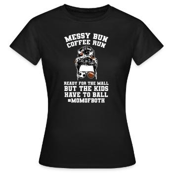 baller fussball baller Geschenk - Frauen T-Shirt - Schwarz - Vorne - AI Model Female 172 dark (172cm)