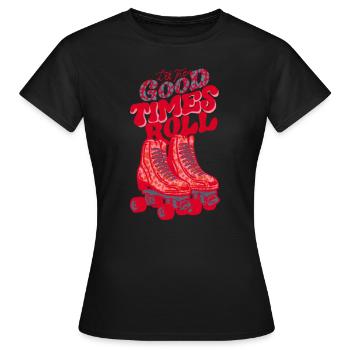 prospérité - T-shirt Femme - noir - Devant - AI Model Female 172 dark (172cm)