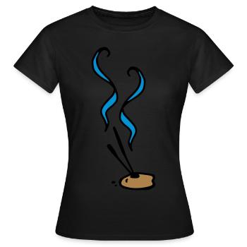 Bâtons d'encens Bâtons d'encens bâtons d'encens - T-shirt Femme - noir - Devant - AI Model Female 172 dark (172cm)