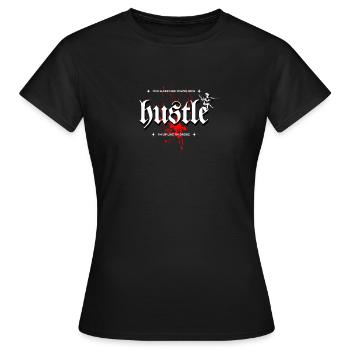 Bouscule-toi dormir comme si tu étais riche Je suis debout comme si j’étais - T-shirt Femme - noir - Devant - AI Model Female 172 dark (172cm)