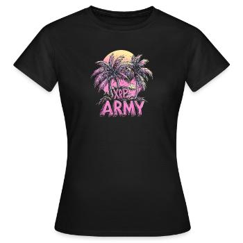 XRP Army Island Million Crypto - Women's T-Shirt - black - Front - AI Model Female 172 dark (172cm)