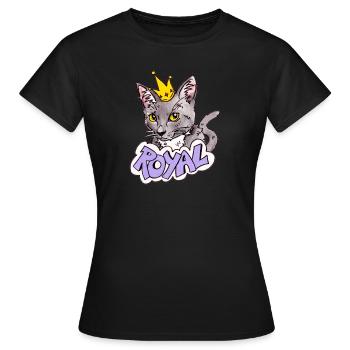 Königlich - Frauen T-Shirt - Schwarz - Vorne - AI Model Female 172 dark (172cm)
