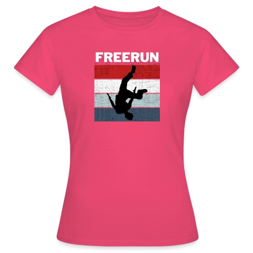 Freerun color cadeau parkour humour traceur - T-shirt Femme