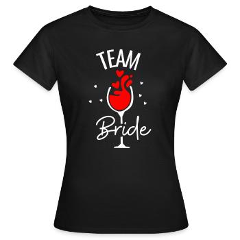 Équipe Bride - T-shirt Femme - noir - Devant - AI Model Female 172 dark (172cm)
