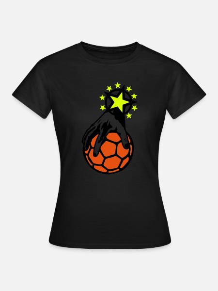 handball main hand mano prise ballon - T-shirt Femme - noir