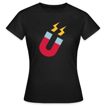 Magnet - Women's T-Shirt - black - Front - AI Model Female 172 dark (172cm)