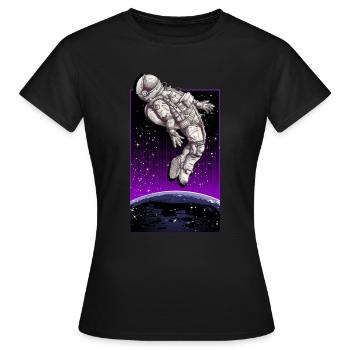 Space Walk - Frauen T-Shirt - Schwarz - Vorne - AI Model Female 172 dark (172cm)