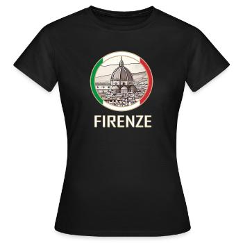 Florenz, Firenze - Frauen T-Shirt - Schwarz - Vorne - AI Model Female 172 dark (172cm)