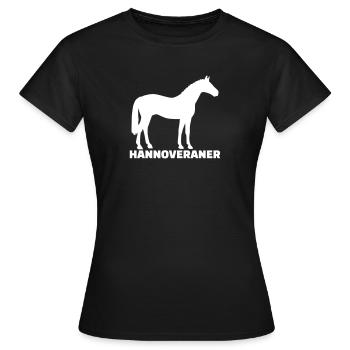 Hannoveraner - Frauen T-Shirt - Schwarz - Vorne - AI Model Female 172 dark (172cm)