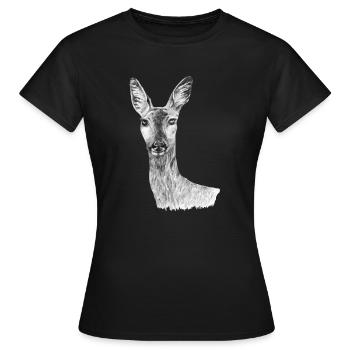 Rogen - Frauen T-Shirt - Schwarz - Vorne - AI Model Female 172 dark (172cm)