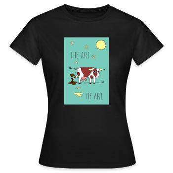 the ART OF ART - Women's T-Shirt - black - Front - AI Model Female 172 dark (172cm)