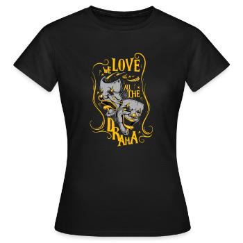 Nous aimons le théâtre - théâtre - T-shirt Femme - noir - Devant - AI Model Female 172 dark (172cm)