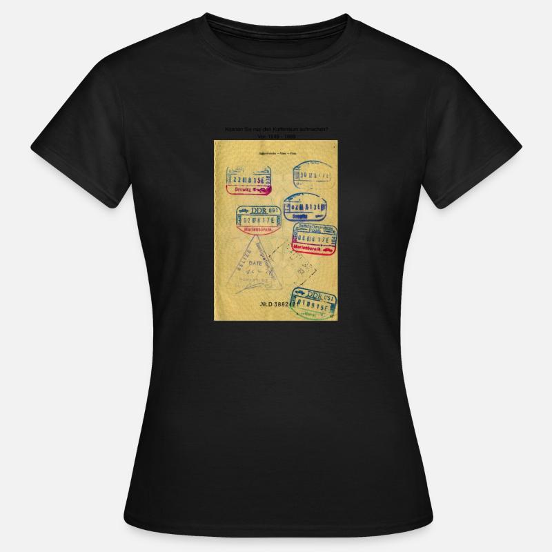 Timbre de la RDA - T-shirt Femme - noir