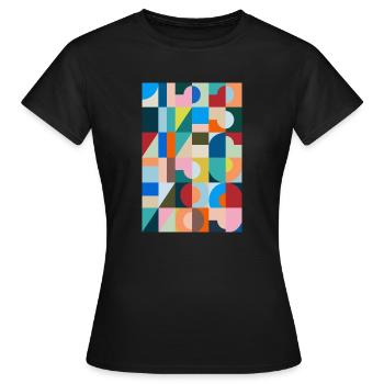 Numbers, digits, numbers - Women's T-Shirt - black - Front - AI Model Female 172 dark (172cm)