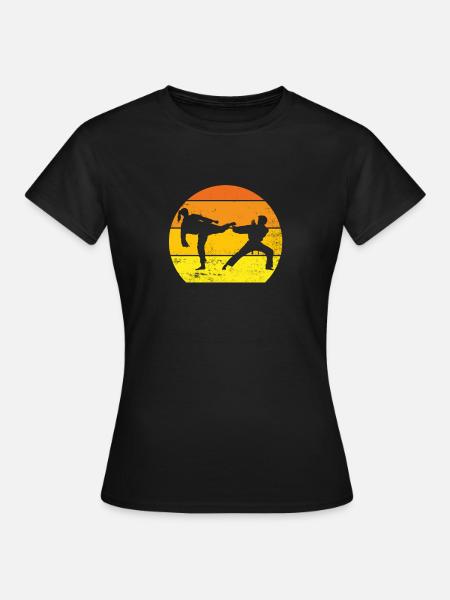 Karate originelle Geschenk-Idee Kampfsport - Frauen T-Shirt - Schwarz
