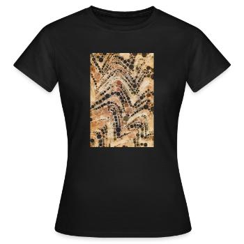 Café taches - T-shirt Femme - noir - Devant - AI Model Female 172 dark (172cm)
