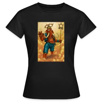 GANESH - Frauen T-Shirt - Schwarz - Vorne - AI Model Female 172 dark (172cm)