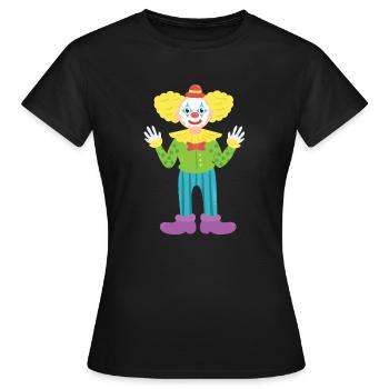 Clown - T-shirt Femme - noir - Devant - AI Model Female 172 dark (172cm)