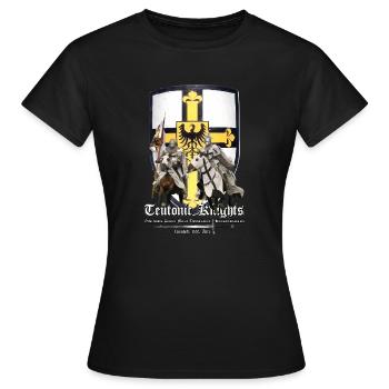 Teutonic Knights - T-shirt Femme - noir - Devant - AI Model Female 172 dark (172cm)