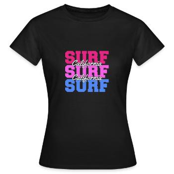 SURF SURF NEU - Frauen T-Shirt - Schwarz - Vorne - AI Model Female 172 dark (172cm)