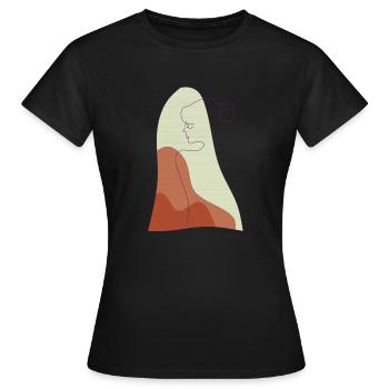 solitude - T-shirt Femme - noir - Devant - AI Model Female 172 dark (172cm)