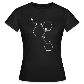 Molécule gagnante - T-shirt Femme - noir - Devant - AI Model Female 172 dark (172cm)