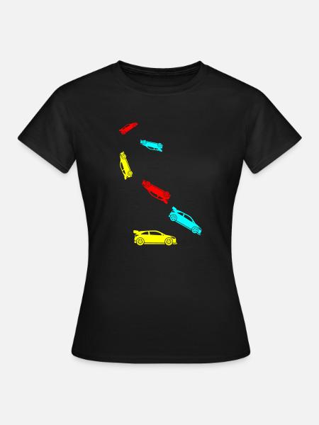 Auto Rennfahrer - Frauen T-Shirt - Schwarz