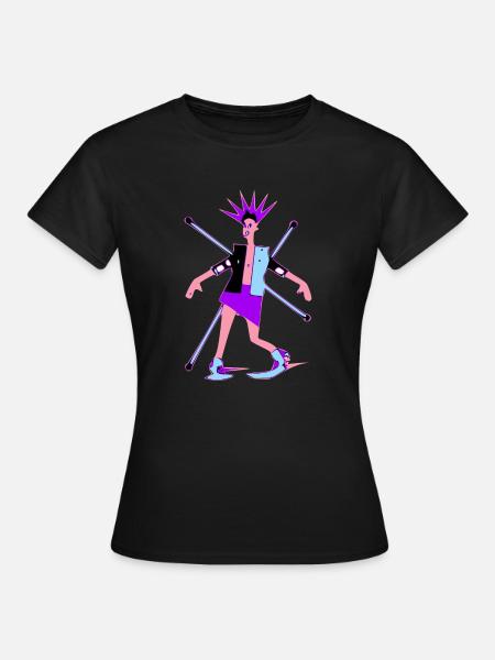 Fräulein Keupon - Frauen T-Shirt - Schwarz
