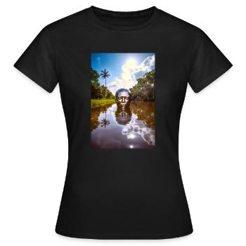 Amazonas - Frauen T-Shirt - Schwarz - Vorne - AI Model Female 172 dark (172cm)